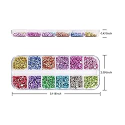 DANNEASY 2 Boxes/24 Grid Punk Nail Charm Mix-color