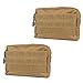 Infityle MOLLE Pouches - Compact Water-Resistant Multi-Purpose Tactical EDC Utility Gadget Gear Hanging Waist Bags (L 7.8