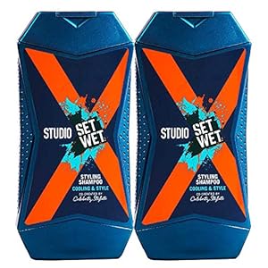 Set Wet Studio X Styling Shampoo For Men – Cooling & Style 180 ml (Pack of 2)