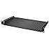 AC Infinity Vented Cantilever 1U Universal Rack Shelf, for 19” equipment racks. Heavy-Duty 2.4mm Cold Rolled Steel, 60lbs Capacity