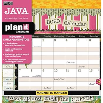 Wells Street by LANG WSBL Java 2020 Plan-It Plus (20997009179) Academic Wall Calendar (20997009179)