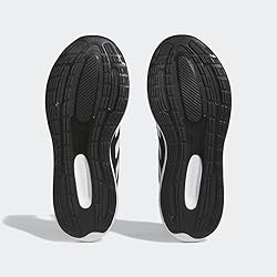 adidas Run Falcon 3.0 Shoe, Black/White/Black, 4.5