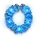 Blue LED Hawaiian Lei Floral Headband Light Up Flower Crown