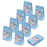 aresmer Unicorn Paper Bags Party Favor Bags for Kids, Unicorn Design, Pack of 24