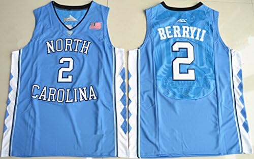 Mens North Carolina Tar Heels Joel Berry II #2 College Basketball Jersey Blue XL