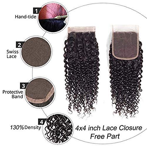 Brazilian-Kinky-Curly-Virgin-Hair-3-Bundles-with-Free-Part-Closure-10-12-1410100-Unprocessed-8A-Brazilian-Curly-Human-Hair-Weft-with-Lace-Closure