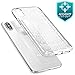 i-Blason Case for Phone X (2017)/ iPhone Xs (2018), [Scratch Resistant] Clear [Halo Series] Case (Lace/White)