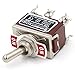 Baomain 2-Pack Toggle Switch, ON-ON DPDT 6-Pin 15A/250V AC 20A/125V AC,12mm mounting Hole,Screw Terminal,for Household Appliances,Electronic Industrial Equipment