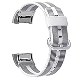 For Fitbit Charge 2 Bands, SnowCinda Premium Woven Nylon Adjustable Replacement Strap with Metal Connector for Fitbit Charge 2 Women Men