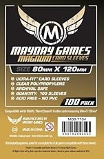 Magnum Gold Ultra-Fit Sleeve: 80 MM X 120 MM Card Sized -"Dixit" - 100 per pack - 2 pack