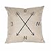 Clearance!!!Compass Linen Washable Pillow Case Cushion Cover Home Decor 18