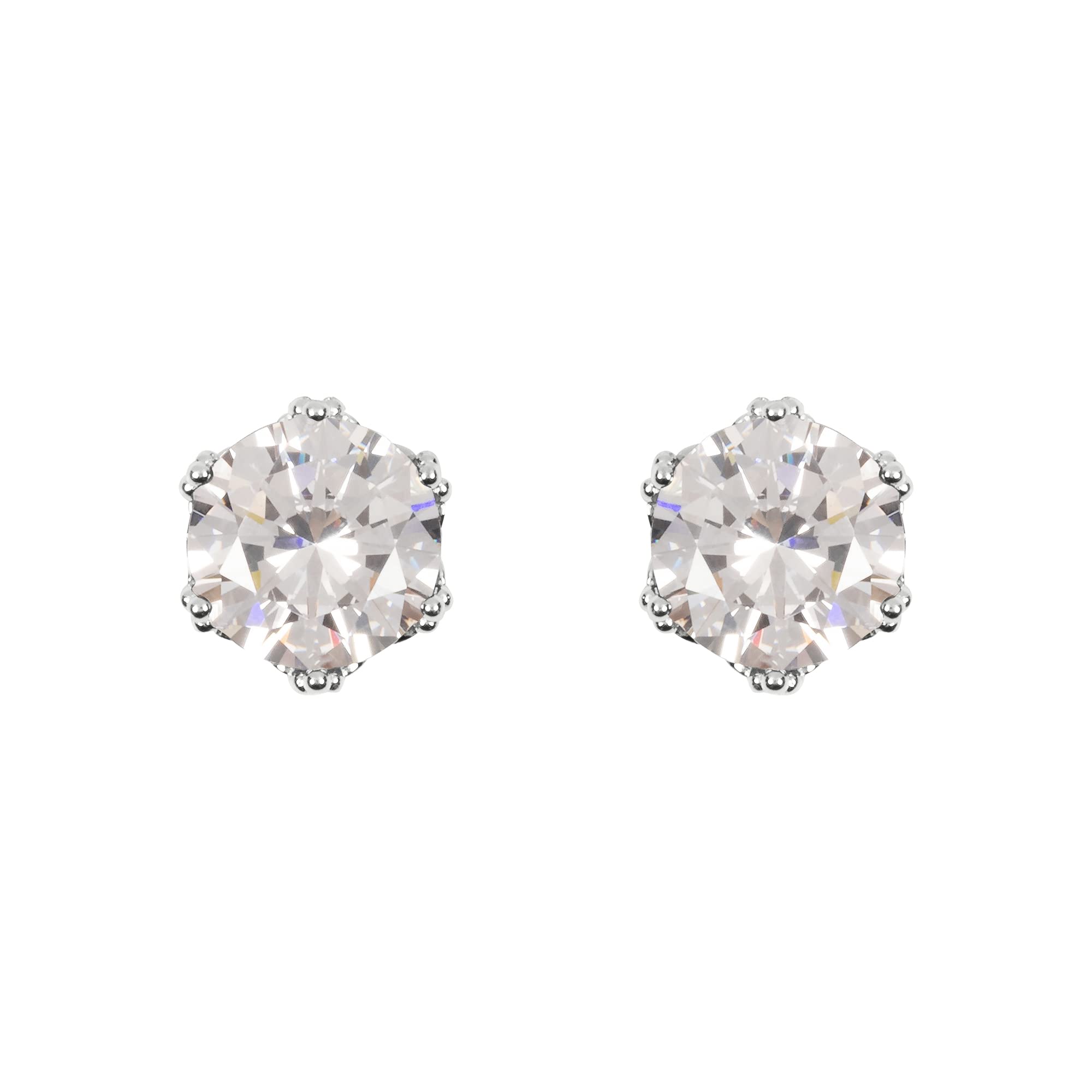 Disney Princess Sterling Silver Clear Cubic Zirconia Stone Set Stud Earrings E906167RZWL.PH