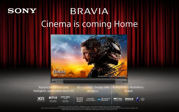 Sony BRAVIA 3 - Direct LED 85 Zoll Fernseher (K85S32), X-Balanced Speaker, Dolby Vision/Atmos, IMAX Enhanced, Google TV (2025), Google Cast, Apple AirPlay 2, Eco Dashboard 2, Game Menu 2, Smart TV 2