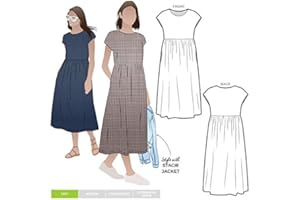 Style Arc Sewing Pattern - Montana Midi Dress (Sizes 18-30)
