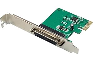 PCIE Parallel Controller Card to DB25 Printer Adapter to Parallel Card with Bracket Parallel Port Adapter