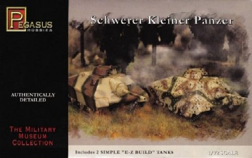 Schwerer Kleiner Panzer Tanks (2) (Snap Kit) 1-72 Pegasus