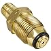 GASPRO Soft Nose QCC Propane Gas Fitting Adapter with Excess Flow X 1/4 Inch Male Pipe Thread - 100% Solid Brass