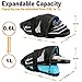 TOPTREK Bike Saddle Bag Outdoor Water Resistant Bike Bags Under Seat with Expandable Capacity and Waterproof Zipper Bicycle Seat Bag for Foldable/Road/Mountain Bike