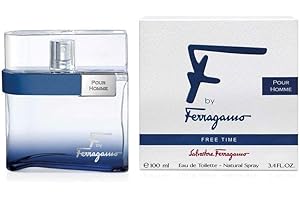 Salvatore Ferragamo F Free Time Eau De Toilette Spray for Men, 3.4 Ounce
