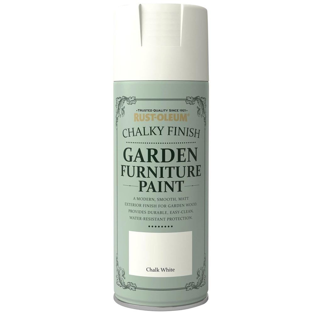 Rust-Oleum 400ml Garden Furniture Spray Paint - Chalk White