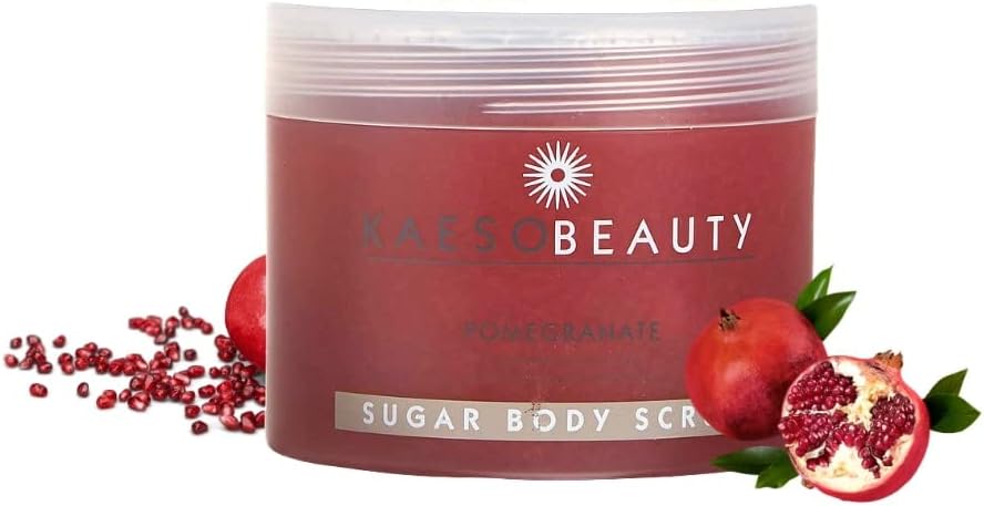 Kaeso Pomegranate Sugar Body Scrub 450ml Exfoliating Skin Revitalising