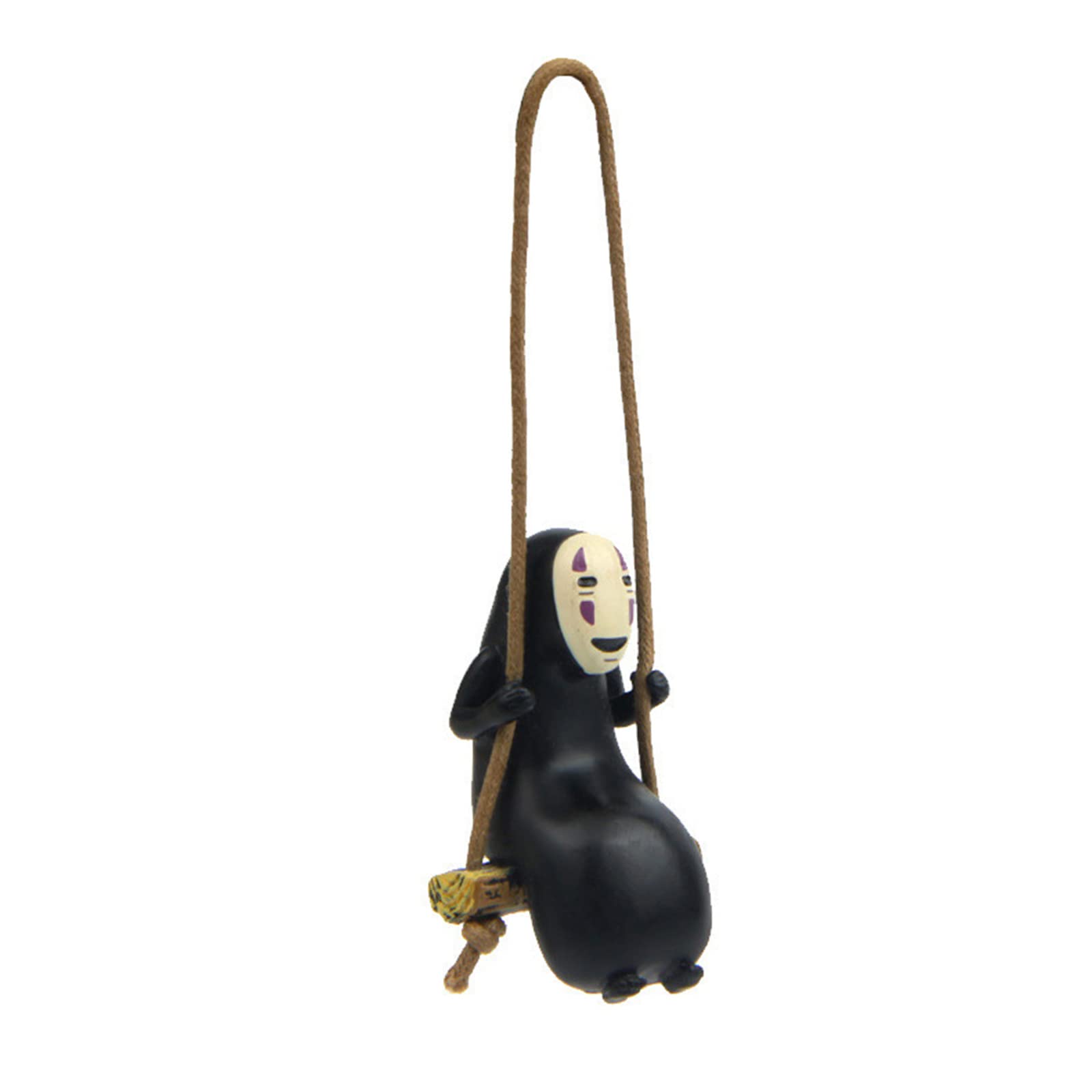 Photo 1 of No Face Man Car Pendant Hanging Swing, Faceless Male Car Pendant, Anime Car Hanging Ornament Interior Decoration for Car Rearview Mirror, Home, Office (1 Piece)