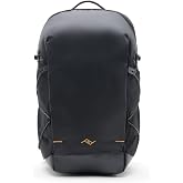 Peak Design Outdoor Backpack 18L, Black, Compact and Lightweight Frameless Daypack, 270-Degree Rear Zip, Ideal for Day Hikes, Hydration, Camera Carry &amp; Commuting, Versatile Backpack for Men and Women