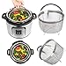 Steamer Basket for Instant Pot 5 Qt, Stainless Steel Mesh Strainer Steamer Insert with Silicone Handle and Feet, Must have Kitchen Accessories for Steaming Vegetables, Fruit and Eggs - (5/6 QT)