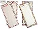 Creative Hobbies Magnetic Memo Note Pads, 60 Sheets Per Pad, 8 inch x 3.5 Inch, 3 Each of 2 Fun Girl Designs - Total of 6 Pads (Set 2)
