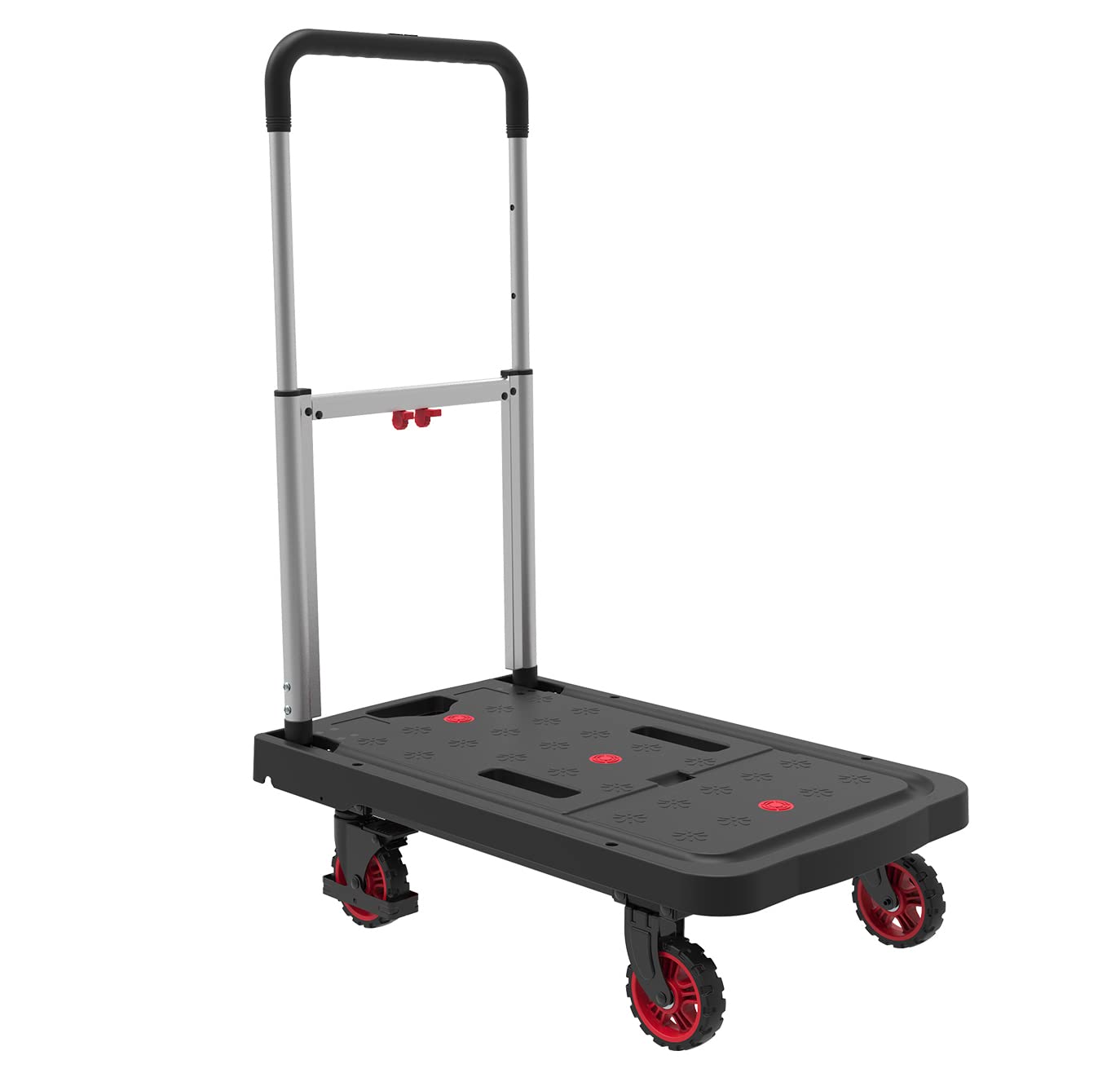 Pavo - Foldable Platform Trolley, Lightweight Aluminum Cart with Anti-Slip Wheels & 137kg Capacity - 8055890