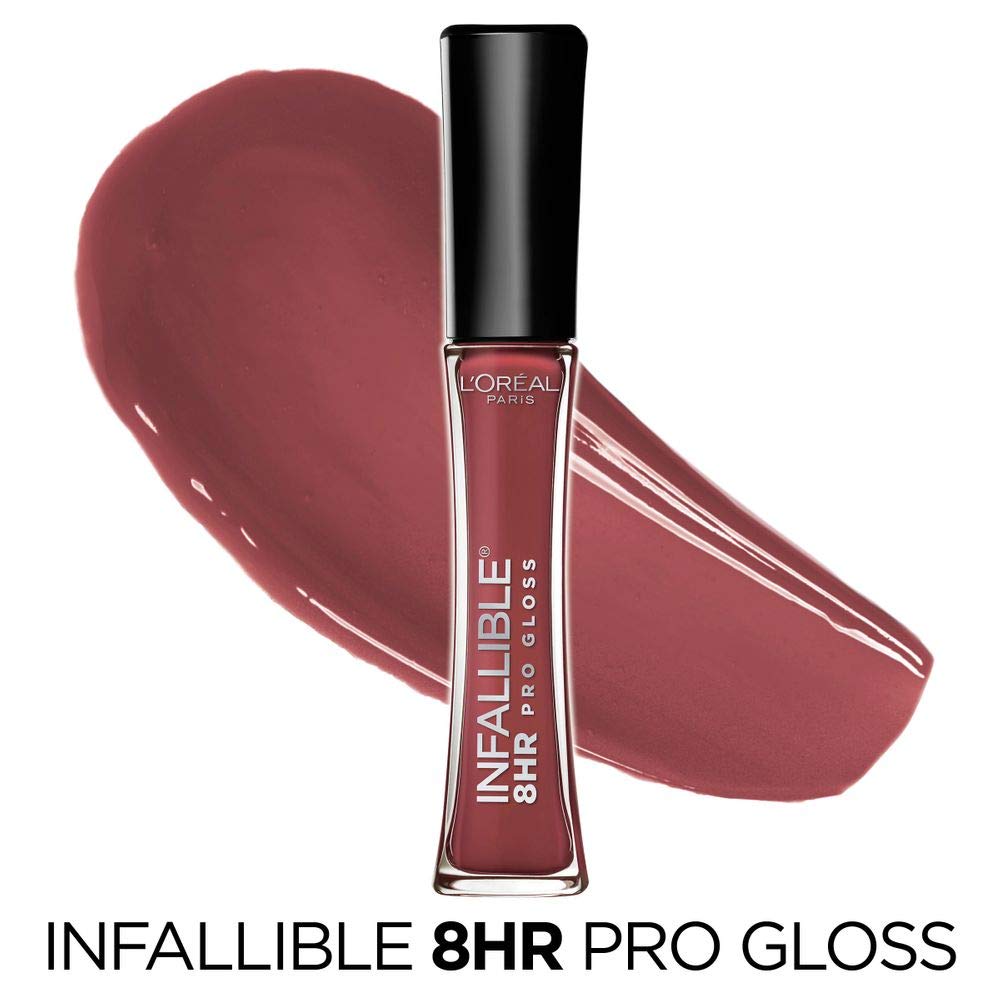 L'Oreal Paris L’Oreal Paris Makeup Infallible 8 Hour Hydrating Lip Gloss, Sangria, 0.21 Fl Oz