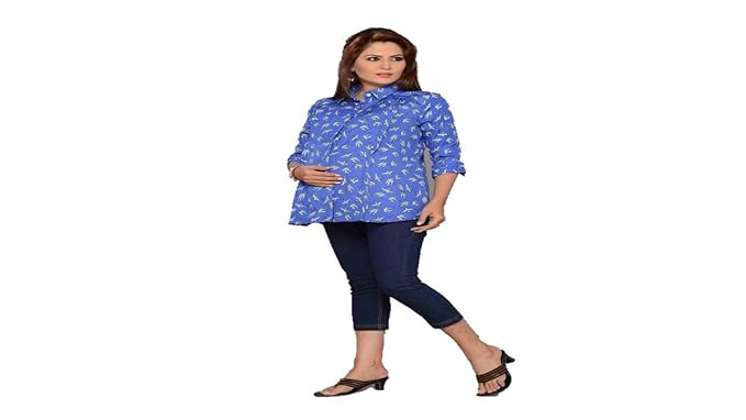 Women's Cotton Wooven Shirt (SH17-XL_Multi Coloured_X-Large)