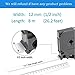 Replace P-Touch TZ Satin Ribbon Tape TZe R231 R234 RE34 RN34 RW34 1/2 inch Label Tapes Compatible with Brother P-Touch PTD600 PT-H110 PT-D210 PTD400, 12mm (0.47 Inch) x 13.1 Feet (4m) Roll, 6-Pack