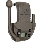 Walker's Razor Walkie Talkie Attachment (FDE) | 22 Channels 3 Miles Range Distance Voice-Activated Handsfree Communication, 3 AAA Batteries Included
