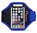 Gear Beast Nylon/Neoprene Sports Armband with Key Holder for Smartphones - Blue