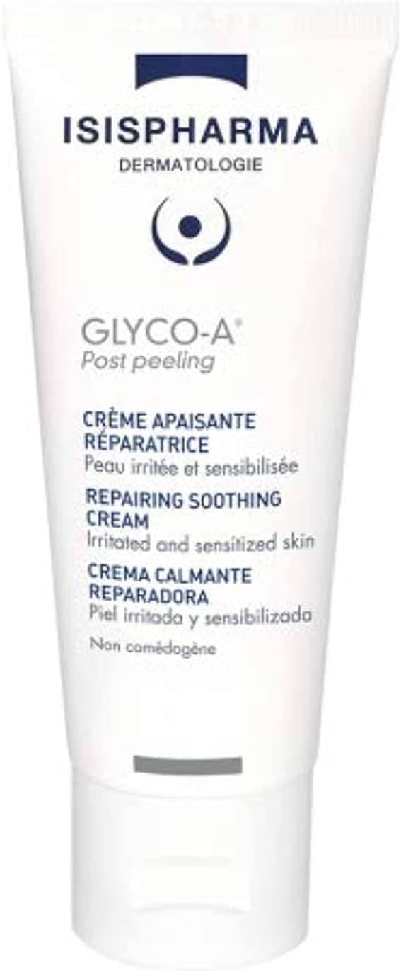 ISISPHARMA GLYCO-A POST PEELING - Facial Moisturizer Soothing Repair Cream - Moisturises and Repairs Skin Barrier - with Shea Butter, Restructuring Agents and Cottonseed Oil - Made in France