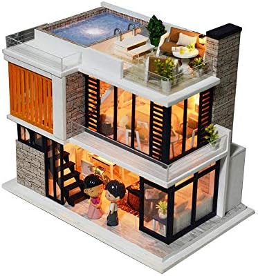 wooden miniature house