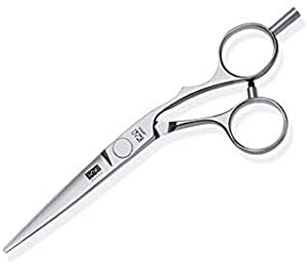 Kasho Silver Series Offset Hair Cutting Scissor, 6.5-Inch Length