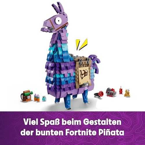 LEGO Fortnite Vorratslama Spielzeug - Spielfigur zum Bauen & Sammeln aus Videospiel - Zubehör wie Schlürfsaft - Gaming Spielset - Gamer Geschenk für Jungen, Mädchen und Teenager ab 12 Jahren - 77071