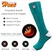 Heated Socks, Electric Heated Socks for Men Women, 3 Levels Rechargeable Battery Heating Socks, Winter Warm Thermal Socks, Washable Unisex Foot Warmers for Hunting Camping Skiing Hiking Outdoors