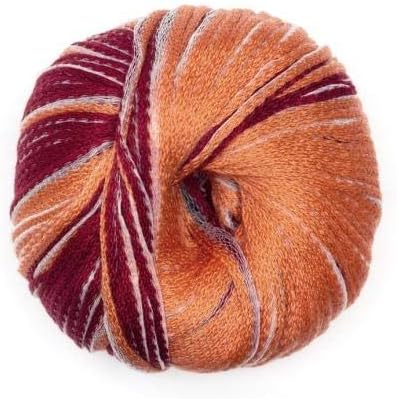 Cali Bulky Chain Yarn from Feza Yarns Burgundy Orange #56