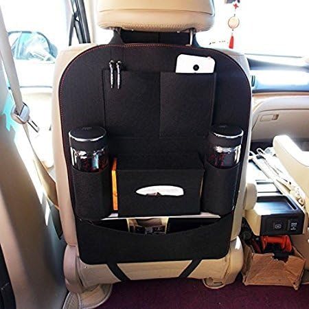 Glive's Hanging Vehicle Car Back Seat Mounted Storage Organizer Bag