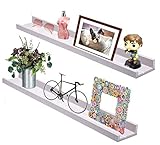 Picture Shelf with Ledge, Set of 2 Photo Ledge