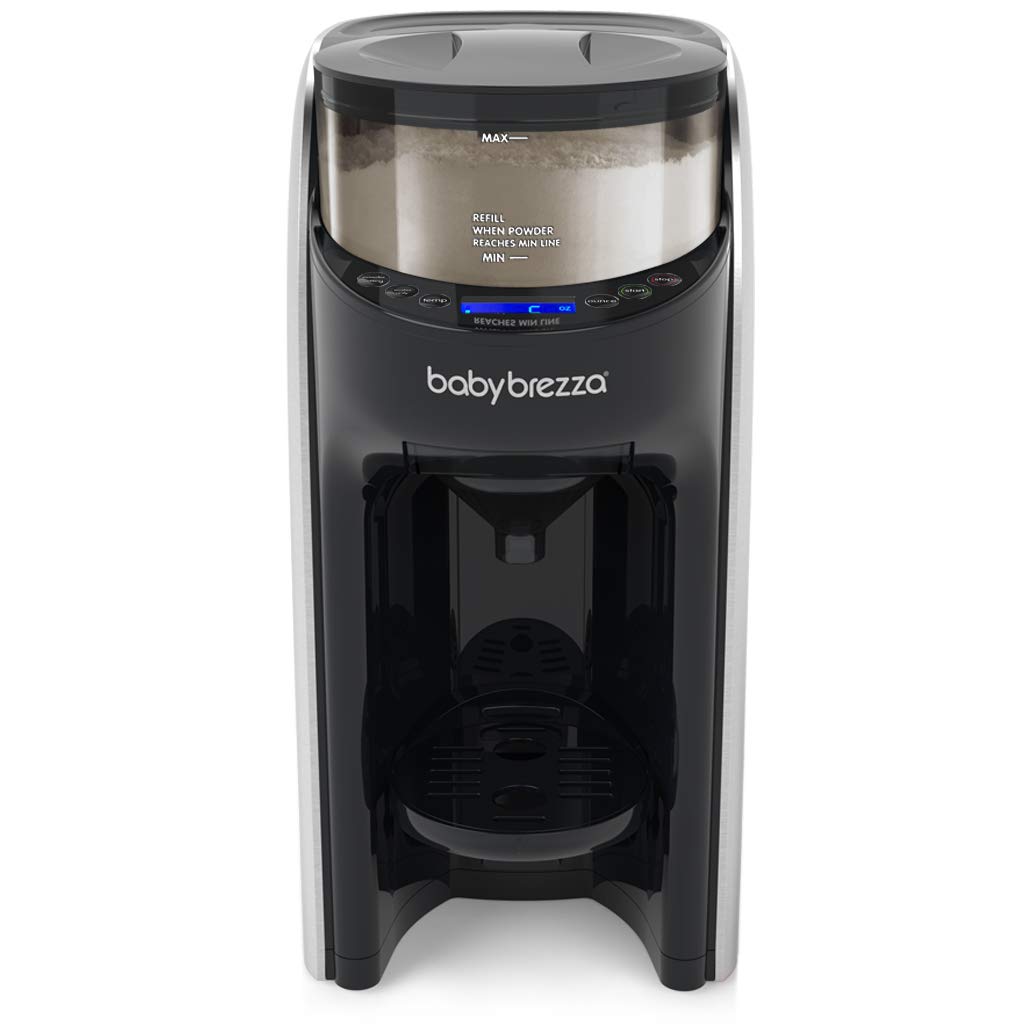 New and Improved Baby Brezza Formula Pro Advanced Formula Dispenser Machine - Automatically Mix a Warm Formula Bottle Instantly - Easily Make Bottle with Automatic Powder Blending, Brushed Silver : Baby
