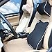 Anyshock Car Seat Headrest Pillow and Car Lumbar Support Pillow Travel Auto Head Neck Rest Cushion with Ergonomically Design for Adjust Sitting Position Relief Pain of Back/Spine/Coccyx (Black)