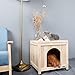 Petsfit Indoor Wooden Pet House for Small Dog and Cat, 1-Year Warranty