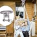 SELEWARE Bearing 360° Swivel Heavy Duty Swing Hanger, 1500LB Capacity Yoga Hammock Chair Sandbag Punching Bag Porch Swing Sets with 2 Screw for Wooden
