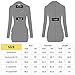 Simier Fariry Women's Long Sleeve Cowl Neck Pocket Slim T Shirt Knit Tunic Tops