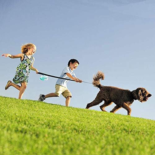 POQOD Canine Poop Baggage – Leak-Proof Canine Waste Baggage, Clear up Pet Poo Bag Refills 9 Rolls /135 Rely, (Greenish-Blue, Purple) Consists of Free Bone Dispenser and D-Ring Carabiners Clip