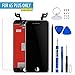 Mobiizoo LCD Screen Replacement Kit with Tools for iPhone 6S Plus Black Repair, 5.5 Inch 3D Polarized Touch Clear Screen Digitizer Frame Replacement with Free Assembly Set Tools for Easy Installation